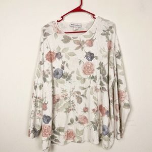 Vintage Dressbarn Floral Sweater 2X